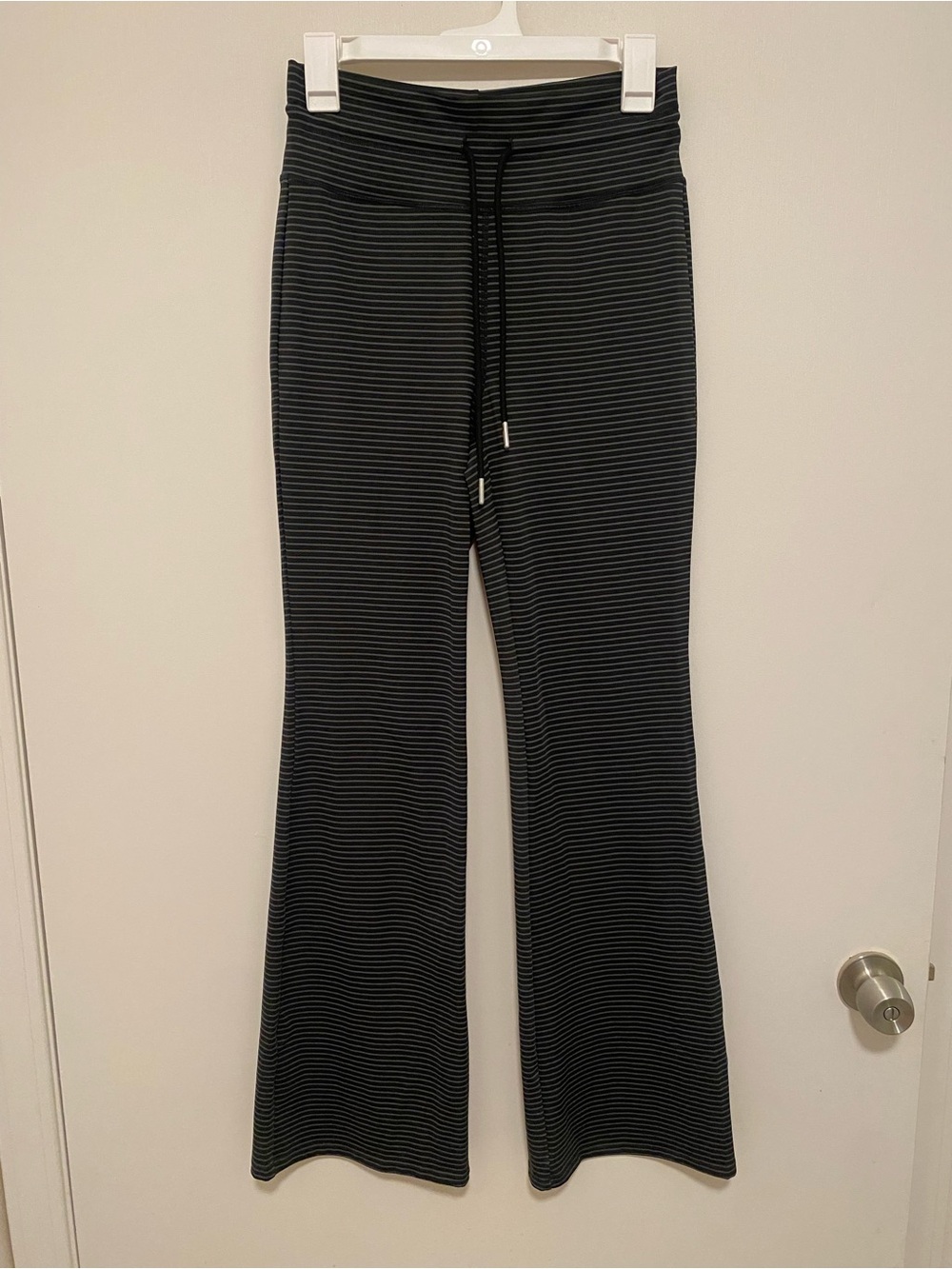 Halara Pants High Waist Drawstring Striped Medium